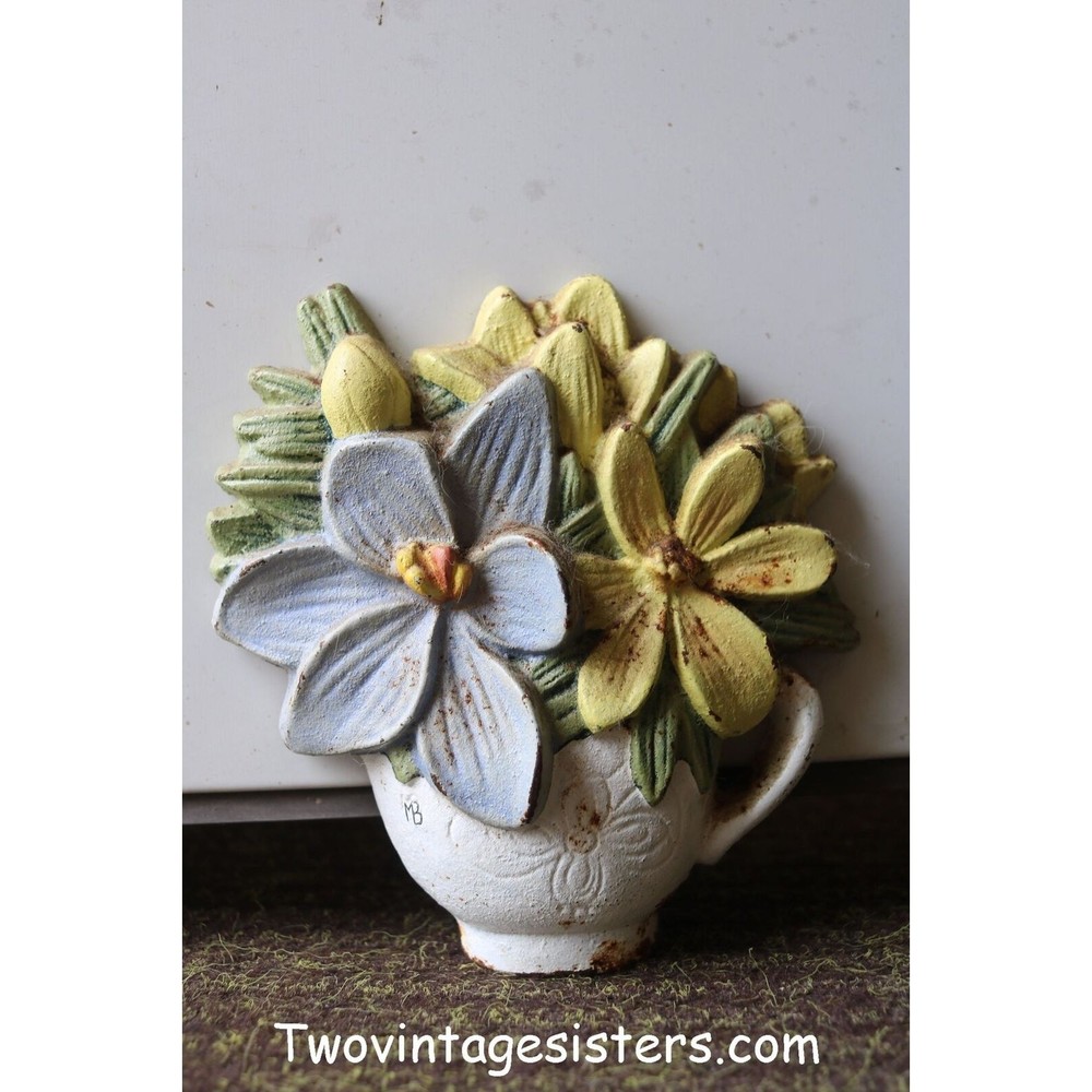 Cast Iron Door Stop Marjolein Bastin Tea Cup With Flowers